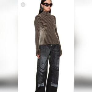 Jean Paul Gaultier, Sparkling Metallic morphing jumper..😍